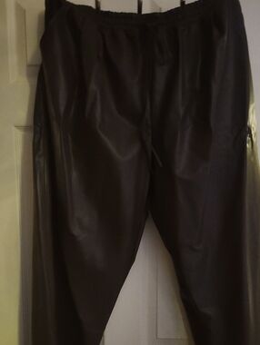 Plu Brown Pants Drawstring No Back Pockets